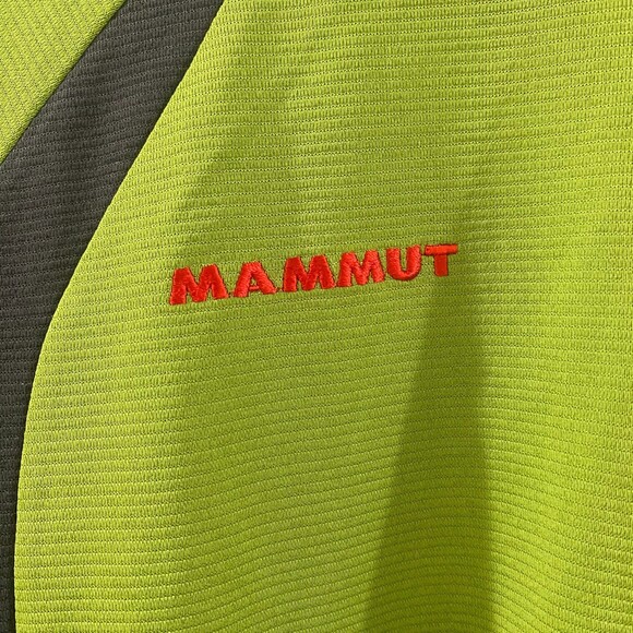 Mammut Women's Comfort 4S Zip Long Sleeve Quarter Zip - Green/Grey/Red M - Picture 4 of 6